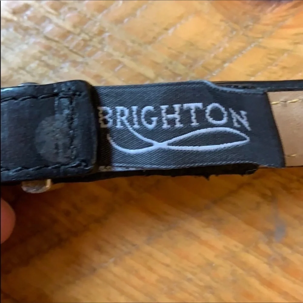Brighton faux fur animal print belt Size Medium